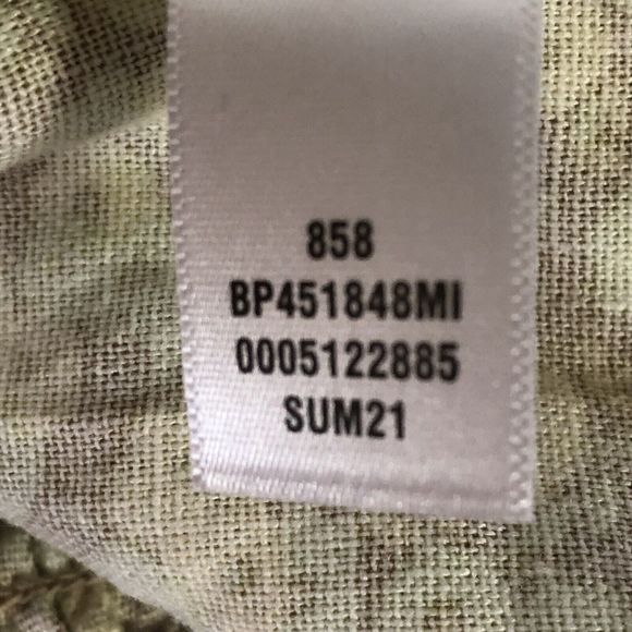 BP Crop Top Size Small Floral Print Smocked - Picture 6 of 11